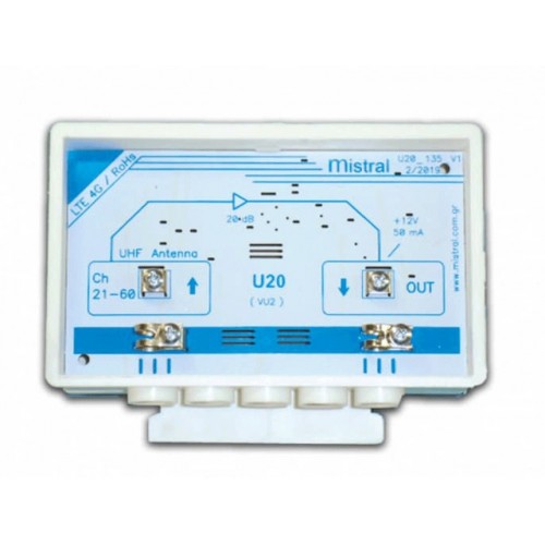 Mistral U20 ( VU2 ) 20 dB Ενισχυτής Ιστού (212001)