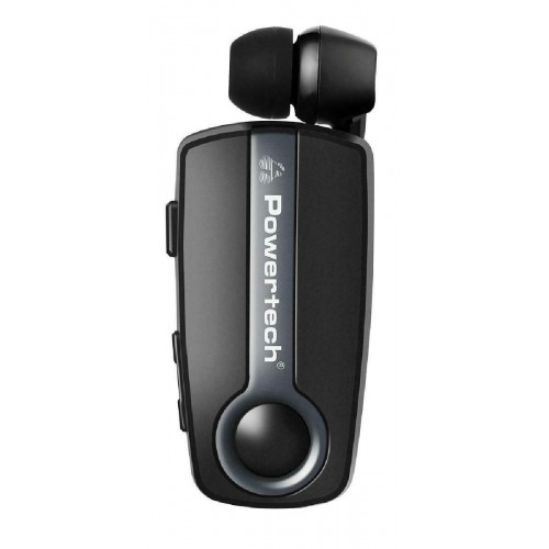 Powertech PT-998 Klipp 2 In-ear Bluetooth Handsfree Ακουστικό Πέτου Γκρι *