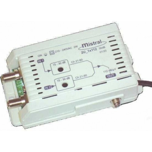 Mistral 2U 1X112 5G Κεντρικός Ενισχυτής Στα 30 dB