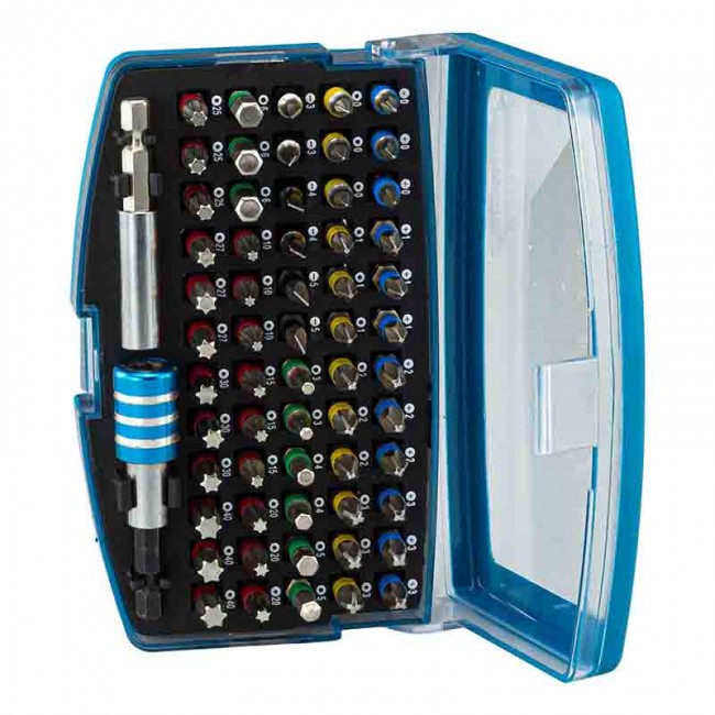 Bormann BHT1310 Pro Σετ 62 Μύτες Κατσαβιδιού Αστέρι / Torx / Σταυρός / Ίσιο  
