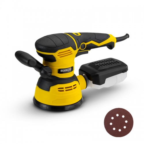 Bormann BSS2470 Έκκεντρο Τριβείο 125mm Ρεύματος 430W με Ρύθμιση Ταχύτητας και με Σύστημα Αναρρόφησης  *