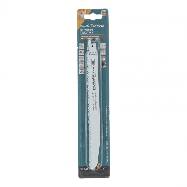 BORMANN Pro BHT6020 Λάμες Σπαθόσεφας Ξύλου με Καρφιά 5τεμ Bi-Metal Γρήγορη Κοπή 4.2mm 