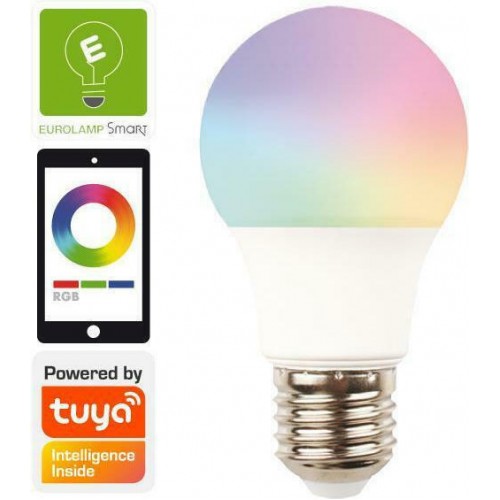 Eurolamp 147-77901 Smart Λάμπα LED Για Ντουί E27 Και Σχήμα A60 RGBW 850lm ***