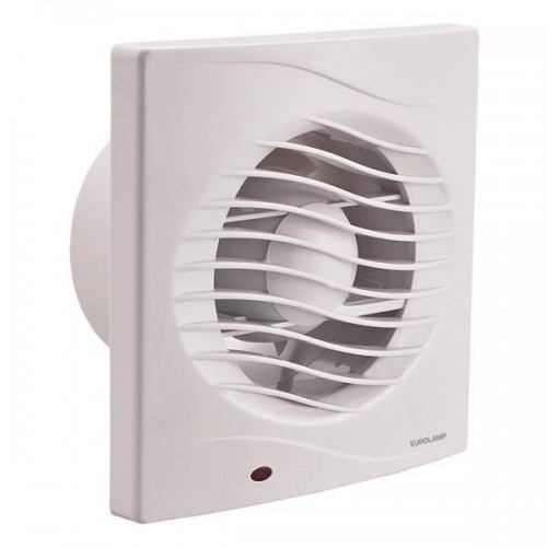 Eurolamp 147-33241 Λευκός Επιτοίχιος Εξαεριστήρας Μπάνιου Φ120mm 16W 220V 