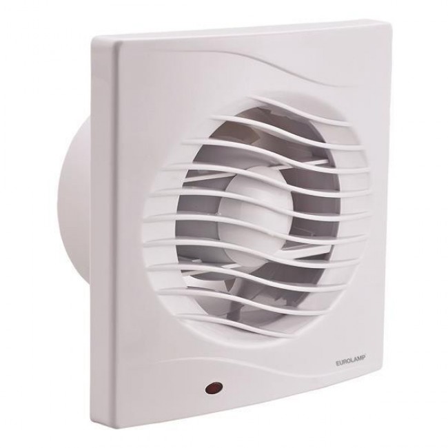 Eurolamp 147-33241 Λευκός Επιτοίχιος Εξαεριστήρας Μπάνιου Φ120mm 16W 220V 