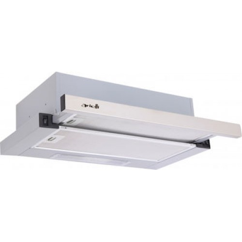Arielli Aπορροφητήρας Συρόμενος 2 μοτέρ 352 m3 / h Inox 60cm ( ATH-265AL)