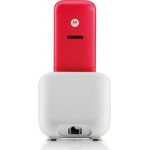 Motorola T301 Κόκκινο/Γκρι Ασύρματο Τηλέφωνο Με Aνοιχτή Aκρόαση