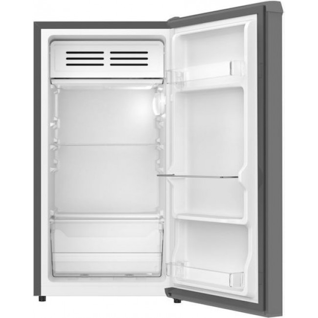 United Μονόπορτο Ψυγείο 83lt Υ85xΠ44.4xΒ45.6εκ. Inox UND-0862X*