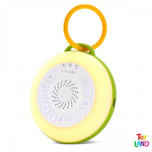 Toyland Συσκευή Λευκών Ήχων για Μωρά Πράσινο με Bluetooth, 30 Ήχους & Φωτισμό Νυκτός 10 Χρωμάτων
