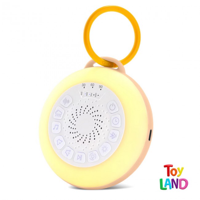 Toyland Συσκευή Λευκών Ήχων για Μωρά Μπεζ με Bluetooth, 30 Ήχους & Φωτισμό Νυκτός 10 Χρωμάτων Toyland Συσκευή Λευκών Ήχων για Μωρά Μπεζ με Bluetooth, 30 Ήχους & Φωτισμό Νυκτός 10 Χρωμάτων
