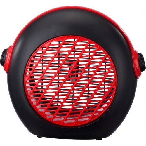 United UHF-849 Αερόθερμο Δαπέδου 2000W με Θερμοστάτη Κόκκινο/Μαύρο
