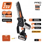 Nakayama Pro EC1520 Κλαδευτικό Αλυσοπρίονο Μπαταρίας 21V Brushless με Λάμα 20cm & 2 Μπαταρίες 5Ah Nakayama Pro EC1520 Κλαδευτικό Αλυσοπρίονο Μπαταρίας 21V Brushless με Λάμα 20cm & 2 Μπαταρίες 5Ah