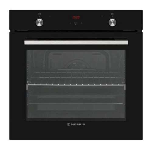 Morris MOF-64574 Εντοιχιζόμενος Φούρνος Άνω Πάγκου 78lt με Αέρα, Soft Close & Τηλεσκοπικό Μηχανισμό Μαύρος *