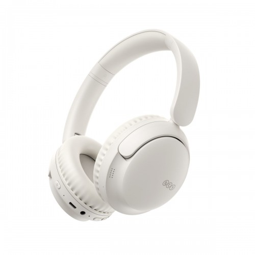 QCY H2S Λευκά Lite Ασύρματα Over-Ear Ακουστικά Bluetooth 6.0 με ENC & 60h Αυτονομία 