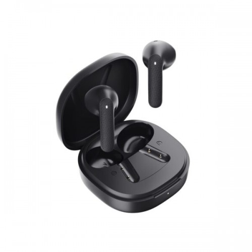 QCY Air QT41 TWS Ασύρματα Ακουστικά Semi-Ear με 4 Μικρόφωνα ENC & Multipoint Μαύρα