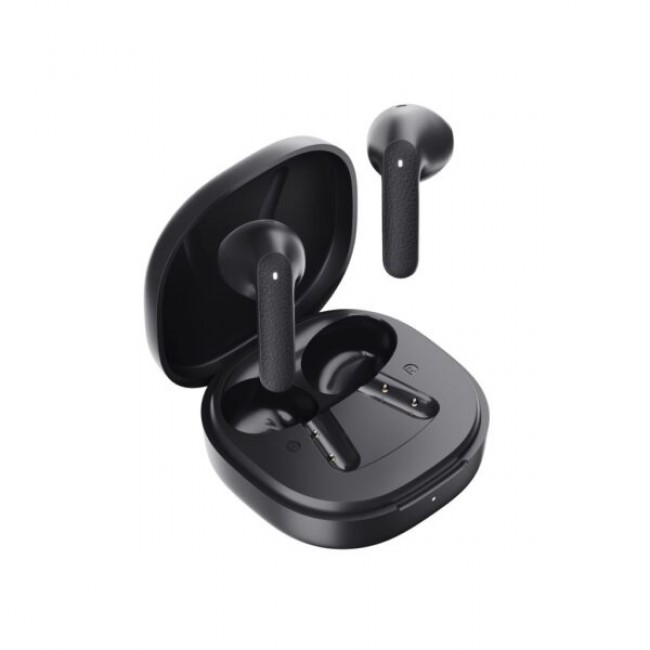 QCY Air QT41 TWS Ασύρματα Ακουστικά Semi-Ear με 4 Μικρόφωνα ENC & Multipoint Μαύρα