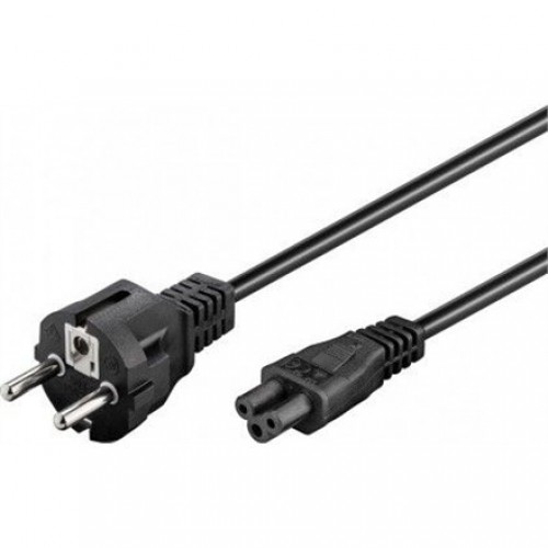 Goobay 57846 Καλώδιο Τροφοδοσίας Schuko σε IEC C5 3x0.75mm² 1m Μαύρο *