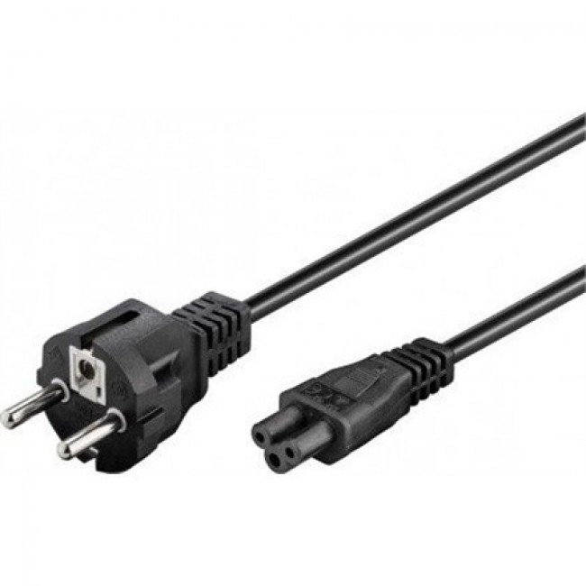 Goobay 57846 Καλώδιο Τροφοδοσίας Schuko σε IEC C5 3x0.75mm² 1m Μαύρο * Goobay 57846 Καλώδιο Τροφοδοσίας Schuko σε IEC C5 3x0.75mm² 1m Μαύρο *