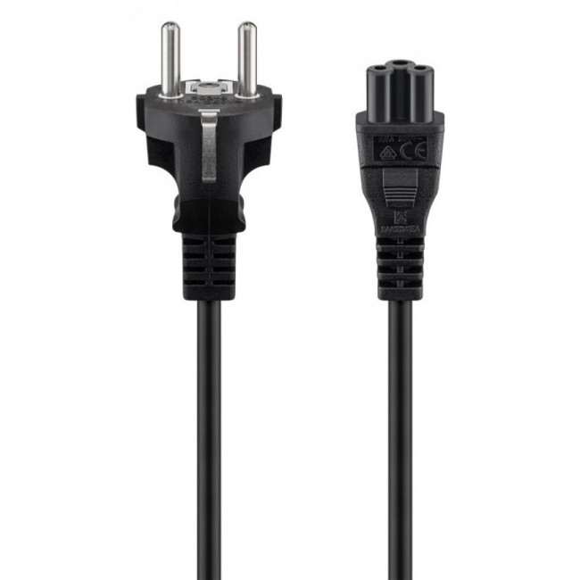 Goobay 93586 Καλώδιο Τροφοδοσίας Schuko σε IEC C5 3x0.75mm² 1.8m Μαύρο * Goobay 93586 Καλώδιο Τροφοδοσίας Schuko σε IEC C5 3x0.75mm² 1.8m Μαύρο *