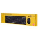 POWERTECH PT-1541 Ασύρματο Σετ Πληκτρολόγιο & Ποντίκι 2.4GHz Αθόρυβο Μαύρο