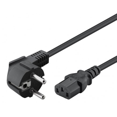 POWERTECH CAB-P044 Καλώδιο Τροφοδοσίας Schuko σε 3-Pin 3x1.00mm² 1.5m Μαύρο