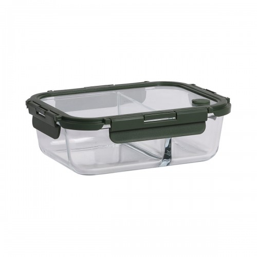Estia 01-39639 ΦΑΓΗΤΟΔΟΧΕΙΟ CLICK&SEAL 2 ΘΕΣΕΩΝ ΜΕ ΑΕΡΑΓΩΓΟ 1460ml OLIVE *