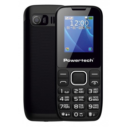 POWERTECH PTM-45 Milly Small III Κινητό 1.77" Dual SIM με Κάμερα & SOS Μαύρο *