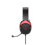 QCY Heroad VT200 Over Ear Gaming Headset με σύνδεση USB Black/Red for PC / PS4 / PS5 QCY Heroad VT200 Over Ear Gaming Headset με σύνδεση USB Black/Red for PC / PS4 / PS5