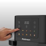 Rohnson R-2898 Slim Air Fryer 10L 2350W με Παράθυρο Ψησίματος Μαύρo