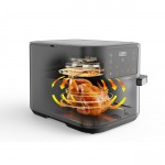 Rohnson R-2898 Slim Air Fryer 10L 2350W με Παράθυρο Ψησίματος Μαύρo