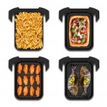 Rohnson R-2898 Slim Air Fryer 10L 2350W με Παράθυρο Ψησίματος Μαύρo