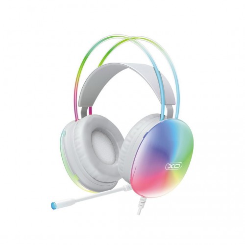 XO GE11 Over Ear Gaming Headset με σύνδεση 3.5mm / USB Λευκό