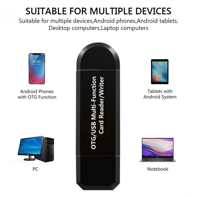 ATC Card Reader USB 2.0 / micro USB για SD/microSD * ATC Card Reader USB 2.0 / micro USB για SD/microSD *