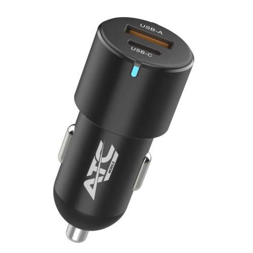 ATC-CA04 Φορτιστής Αυτοκινήτου USB-A & Type-C 100W *