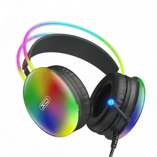 XO GE11 Gaming Ενσύρματα Ακουστικά με RGB Φωτισμό & Μικρόφωνο Μαύρα