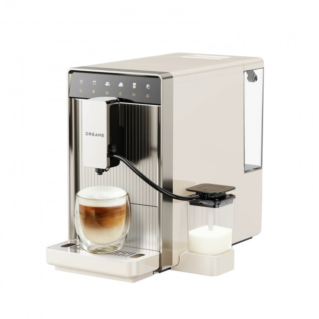 Dreame Ecceluxe Slim Αυτόματη Μηχανή Espresso 1420W Πίεσης 19bar για Cappuccino με Μύλο Άλεσης Μπεζ