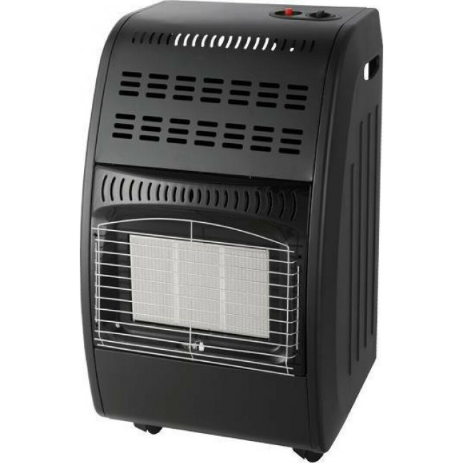 Eurolamp 147-29676 Κεραμική Σόμπα Υγραερίου 4200W Μαύρη 42x39x72cm