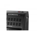 Eurolamp 147-29676 Κεραμική Σόμπα Υγραερίου 4200W Μαύρη 42x39x72cm