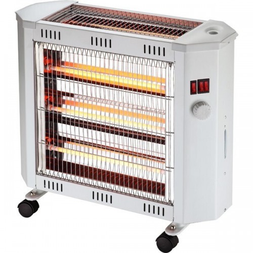 Eurolamp 300-41408 Σόμπα Χαλαζία με Θερμοστάτη και Ανεμιστήρα 2400W