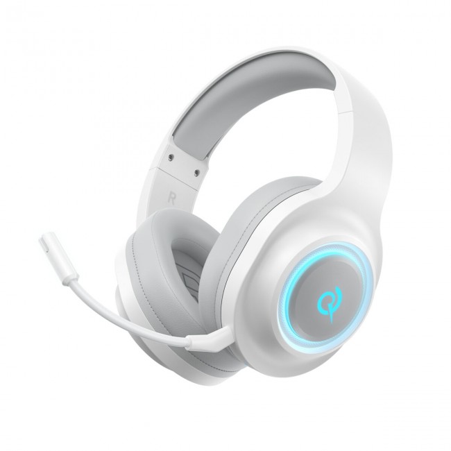 QCY Heroad V200 Wireless Quad White – Bluetooth & WiFi & USB-A & USB-C RGB Gaming Headset PS4/PS5/PC QCY Heroad V200 Wireless Quad White – Bluetooth & WiFi & USB-A & USB-C RGB Gaming Headset PS4/PS5/PC