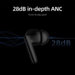 QCY T13 ANC 2 White – TWS 28dB active noise canceling 10mm drivers, BT 5.3 30 hours True Wireless