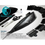 BRUNO BRN-0197 Σετ Κουρευτική Μηχανή Ρεύματος με εξαρτήματα και τσαντάκι, μαύρη **