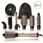 Bellissima Air Wonder 8in1 Κεραμική Ηλεκτρική Βούρτσα με Αέρα για Ίσιωμα και Μπούκλες 1000W Λευκή ***