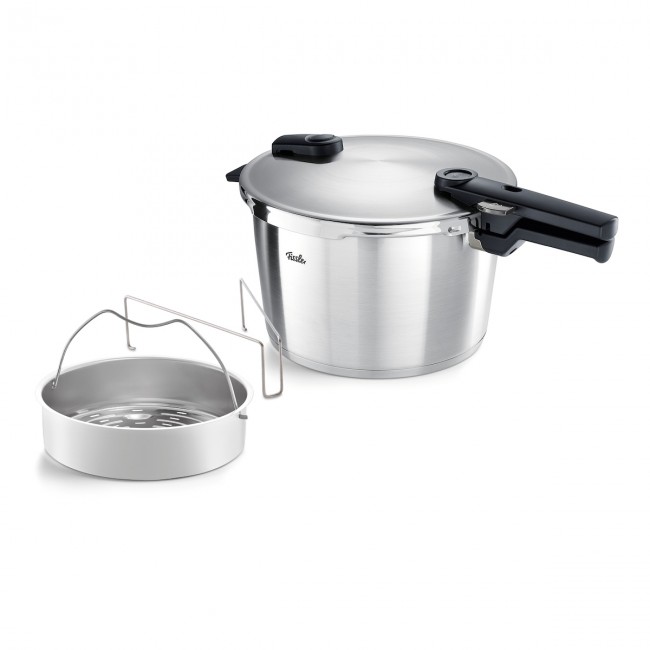 Fissler Vitaquick Premium 6lt Χύτρα Ταχύτητας Με καλάθι Ατμού 60241006070 