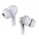 Powertech PT-1052 In-ear ANC Bluetooth Handsfree Ακουστικά με Αντοχή στον Ιδρώτα και Θήκη Φόρτισης Λευκά