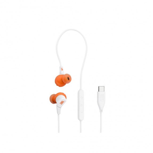 JBL Endurance Run 3 In-ear Handsfree Ακουστικά με Βύσμα USB-C Λευκό *