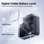 QCY Melobuds Neo Black – TWS BT Earbuds with LED Display, Dual Connection, Anti-air calls 7h