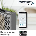 Rohnson R-083 Θερμοπομπός Δαπέδου 2400W Mica με Ηλεκτρονικό Θερμοστάτη και WiFi 78.7x49.5cm Γκρι