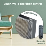 Rohnson R-083 Θερμοπομπός Δαπέδου 2400W Mica με Ηλεκτρονικό Θερμοστάτη και WiFi 78.7x49.5cm Γκρι