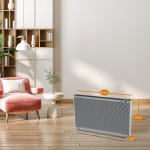 Rohnson R-083 Θερμοπομπός Δαπέδου 2400W Mica με Ηλεκτρονικό Θερμοστάτη και WiFi 78.7x49.5cm Γκρι